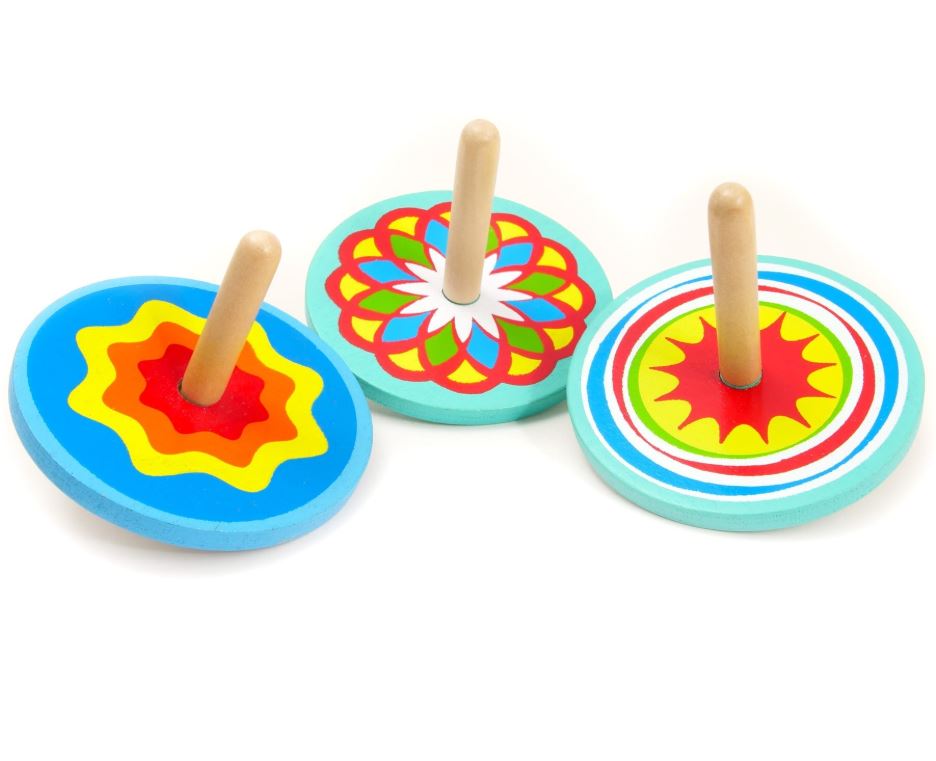 Assorted Spinning Tops - House of Marbles image 1