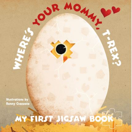 Where's Your Mommy, T-Rex? Jigsaw Book - Boon Books image 1