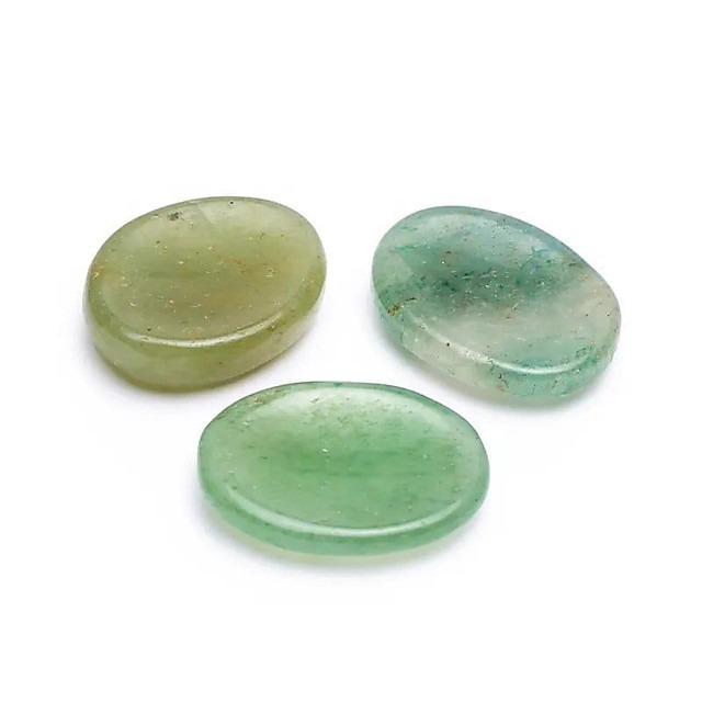 Green Aventurine Thumbstone - Worry Stone image 1