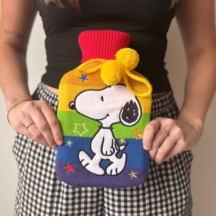 Peanuts Snoopy Rainbow Hot Water Bottle - House of Disaster image 1