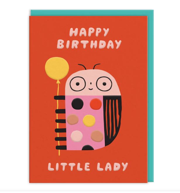 Happy Birthday Little Lady Card - Ohh Deer image 1