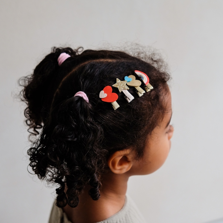 Rainbow Mini Hair Clips - Mimi & Lula image 1