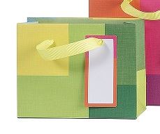 Green Geometric Small Gift Bag - Artebene image 1
