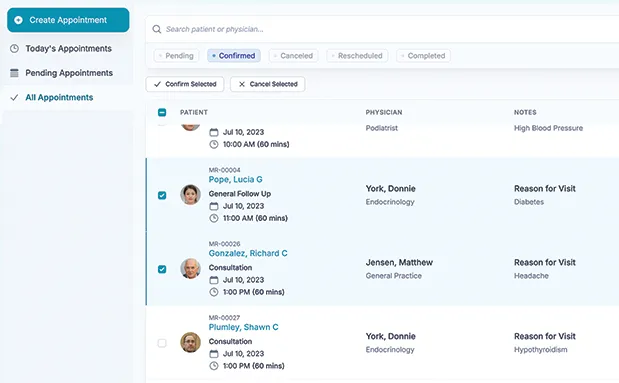 Efficient Appointment Management