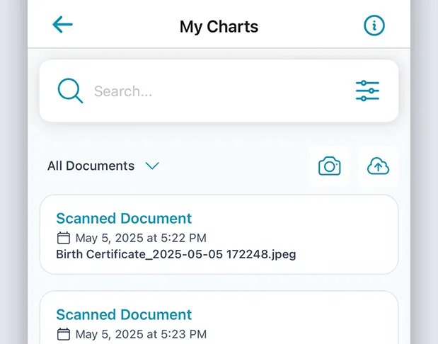 Interactive Health Charts