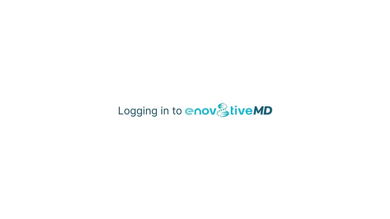 Logging in to enov8tiveMD