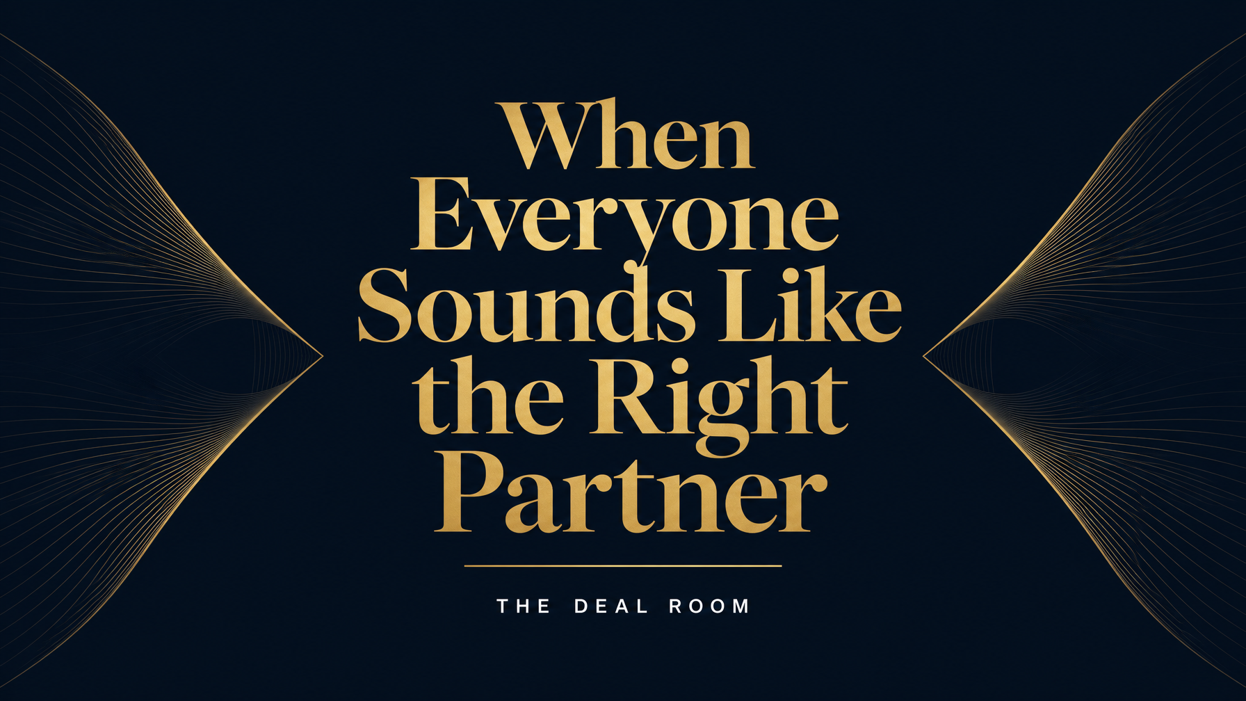 When Everyone Sounds Like the Right Partner