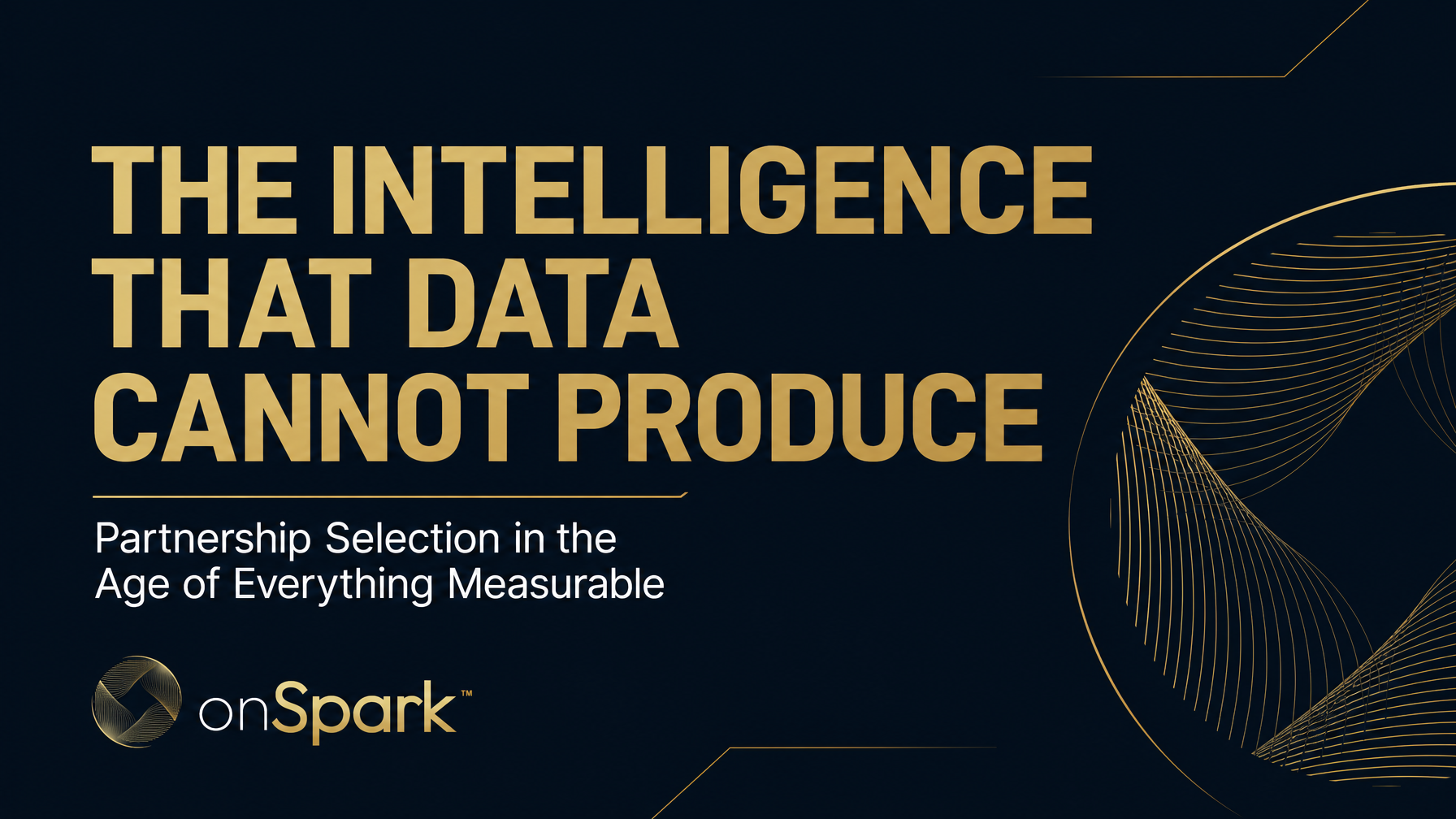 The Intelligence That Data Cannot Produce