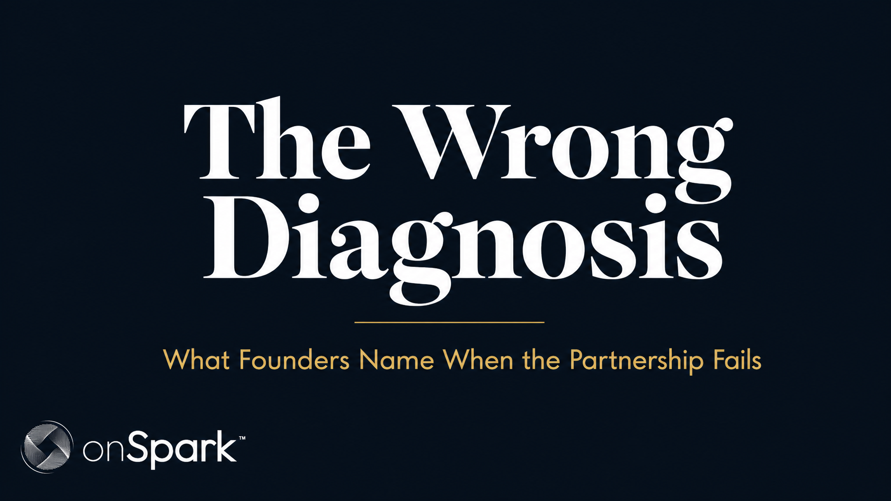 The Wrong Diagnosis