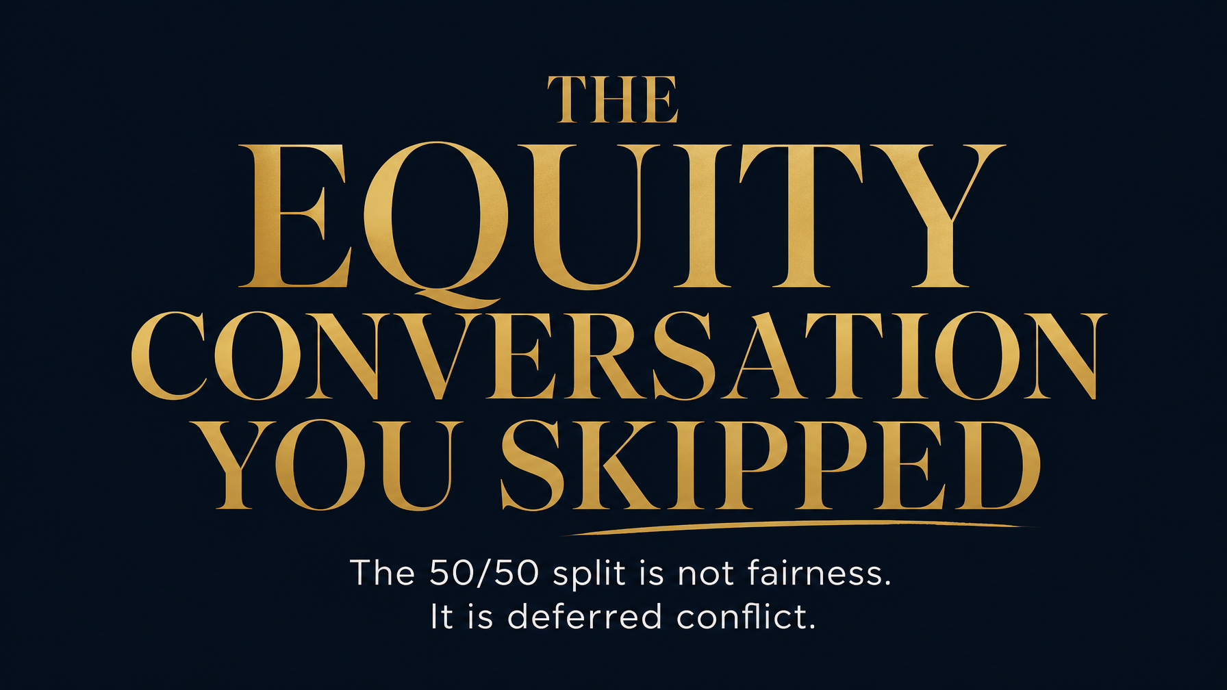 The Equity Conversation You Skipped