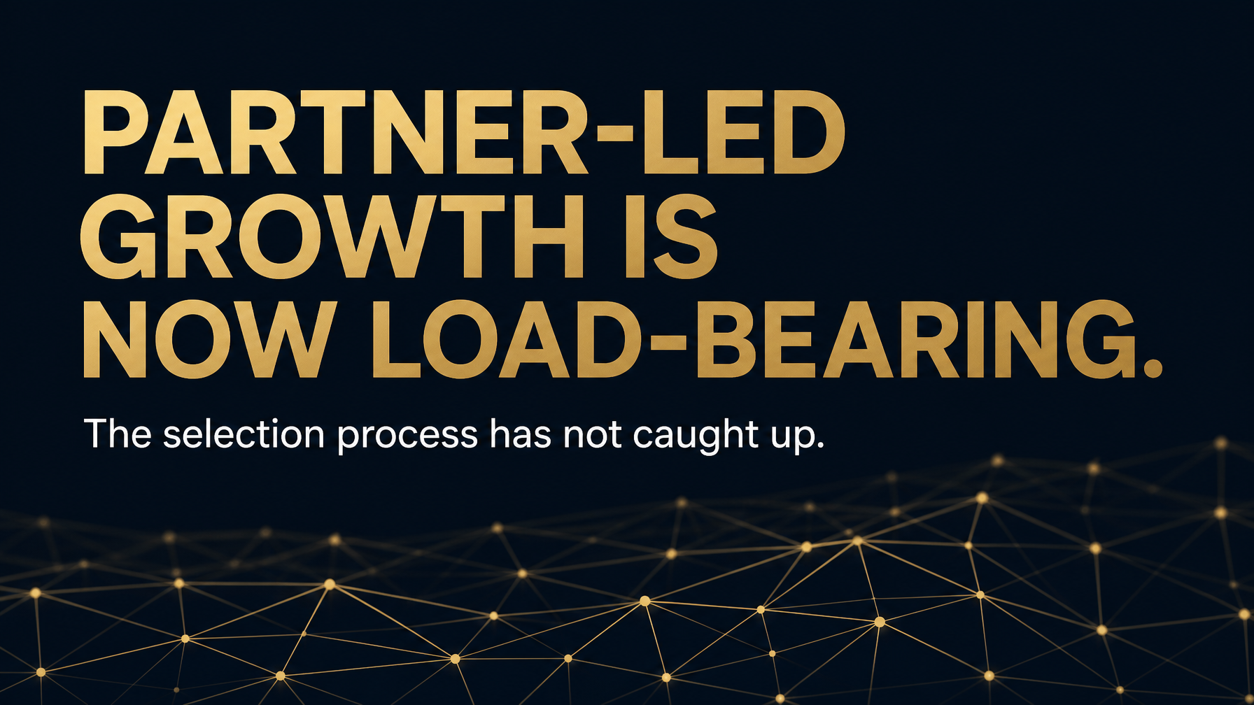 The Partner Selection Process Most Founders Are Still Using Was Built for a World Where Partnerships Were Optional