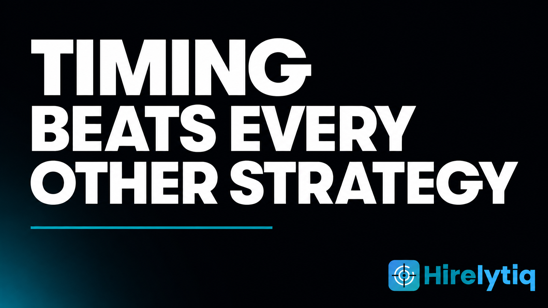 Recruitment Business Development: Why Timing Beats Every Other Strategy
