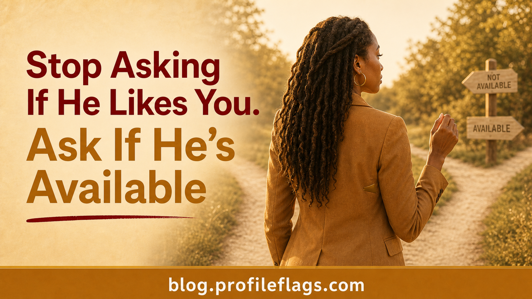 Stop Asking If He Likes You. Ask If He's Available.