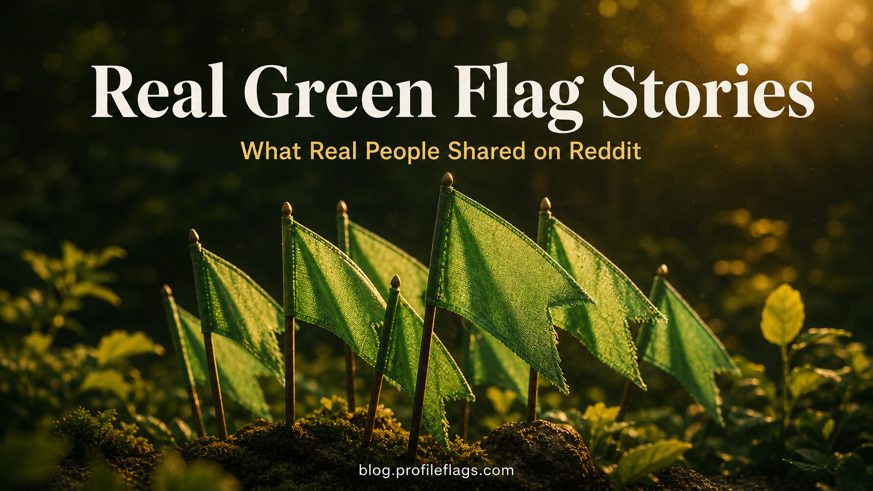 Real Green Flag Stories: What Real People Shared on Reddit (And Why They Matter)
