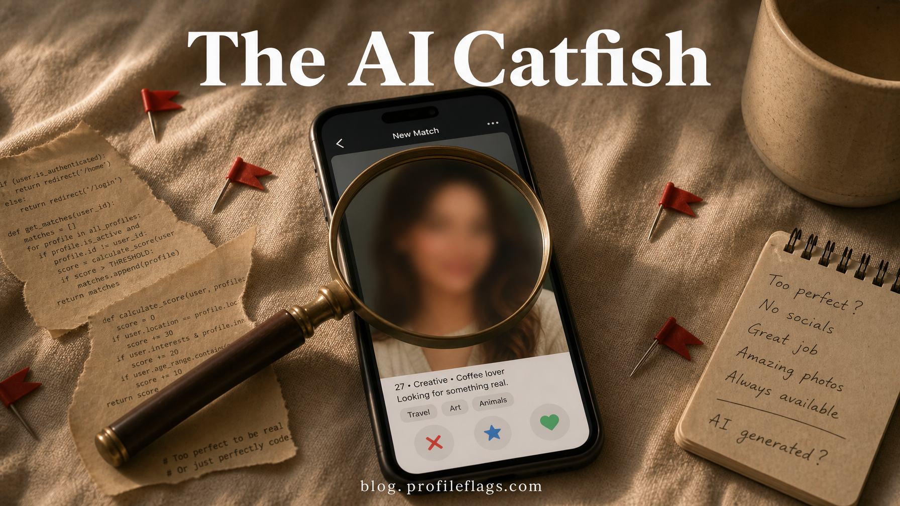 The AI Catfish Is Here: How Fake Photos, Fake Voices, and Fake Feelings Are Changing Dating Apps