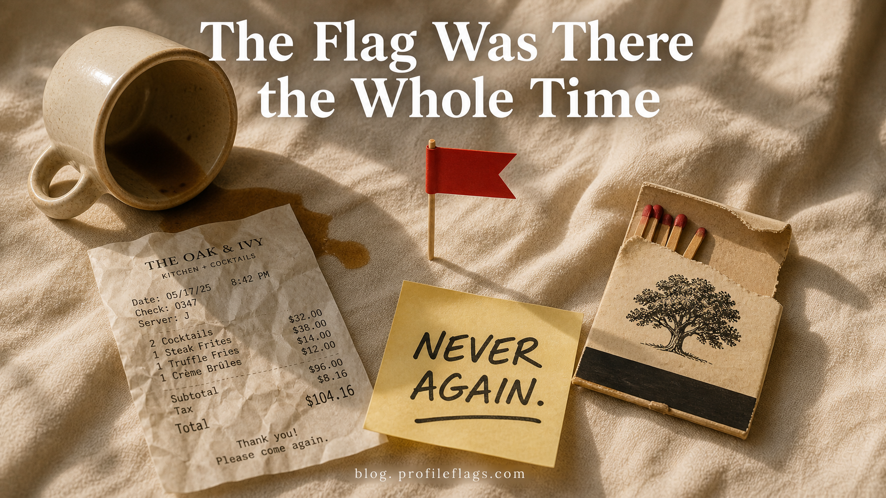 Real First Date Stories: The Red Flag That Was There the Whole Time