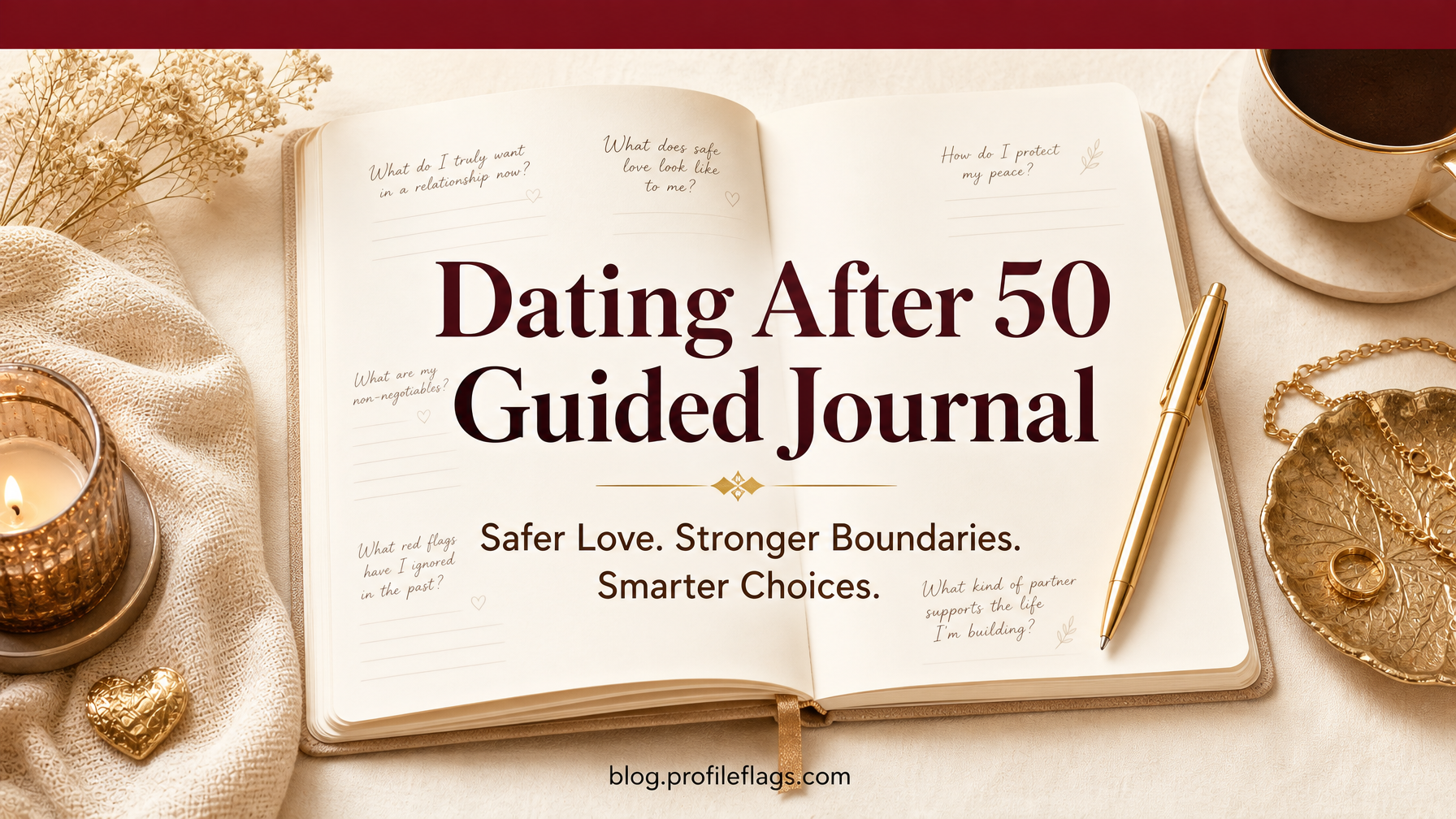 Dating After 50 Guided Journal: Safer Love, Stronger Boundaries, Smarter Choices