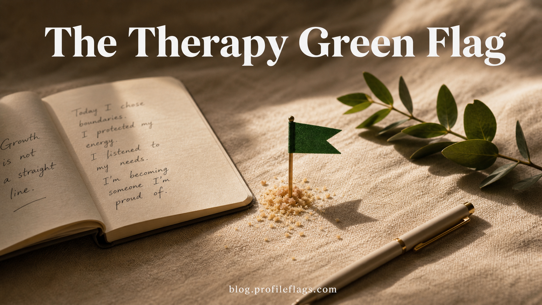 The Therapy Green Flag: Why "I See a Therapist" Is One of the Best Things to Hear