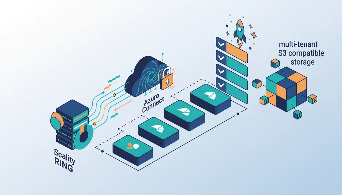 Conceptual illustration for Deploying S3-Compatible Storage for Secure Multi-Tenancy