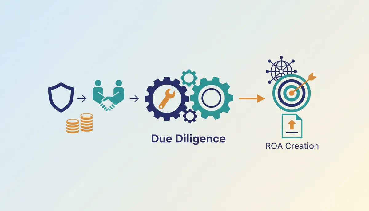 Conceptual illustration for Securing Network Integrity Through Due Diligence and Post-Transfer Configuration