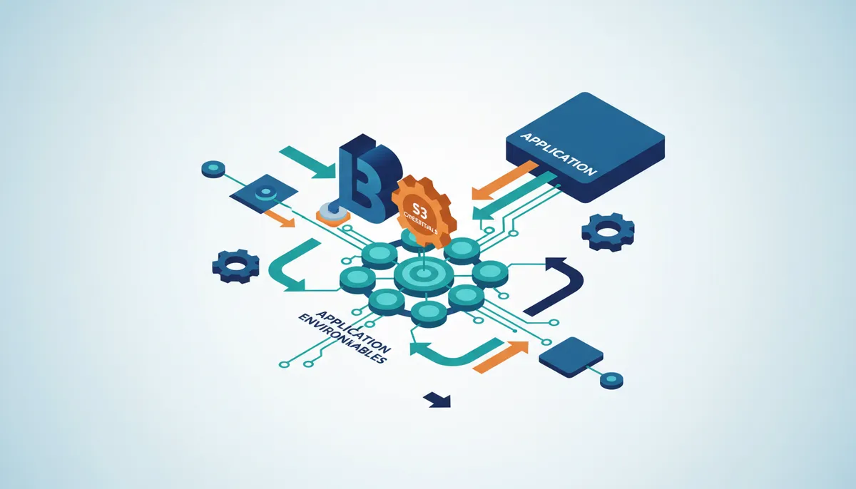 Conceptual illustration for Integrating Applications via Service Binding and Environment Variables