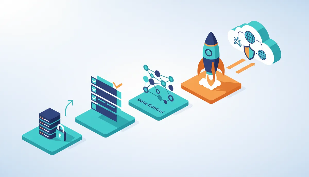 Conceptual illustration for Deploying On-Premises Routing Platforms for Enhanced Security and Control