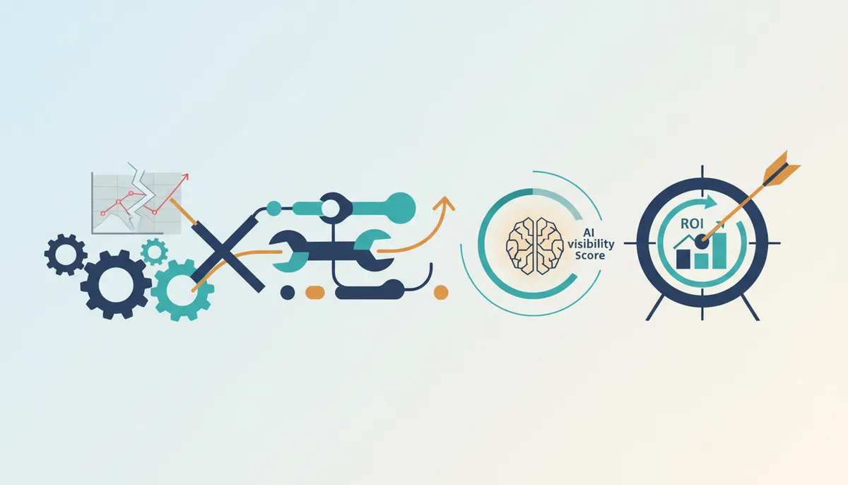 Conceptual illustration for Strategic ROI and Pitfalls of Investing in AI Content Analytics