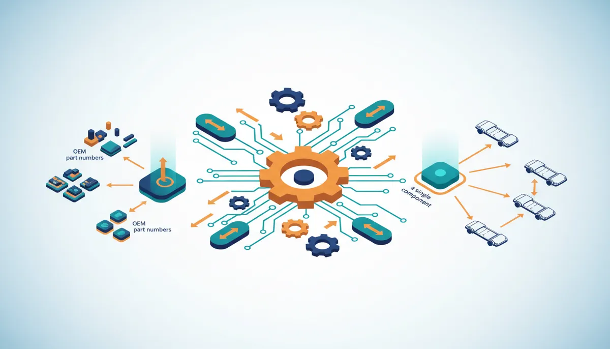 Parts interchange system: 13,000 models covered