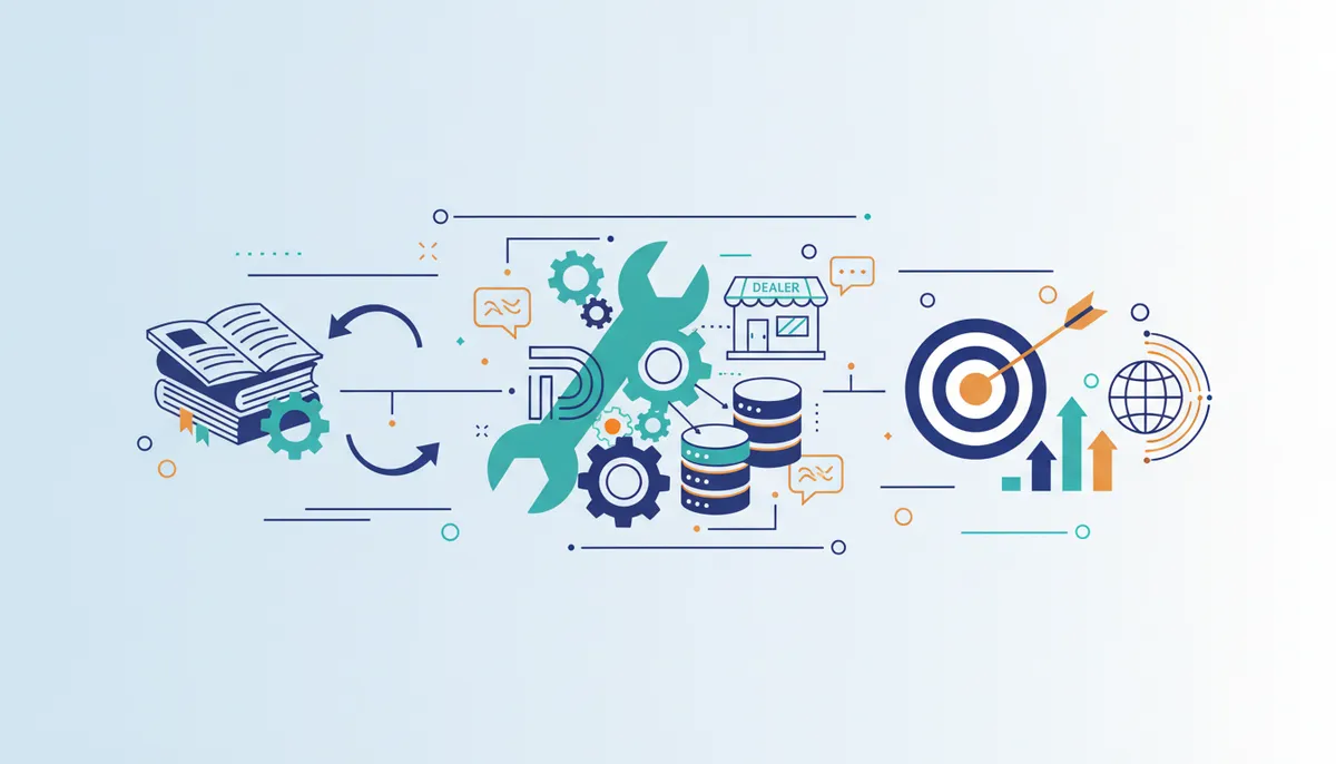 Conceptual illustration for Measurable ROI from Deploying Digital Dealer Storefronts and Multilingual Support