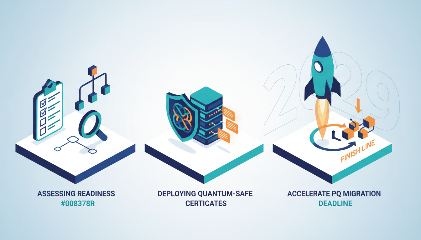 Conceptual illustration for Executing a Post-Quantum Migration Roadmap by 2029