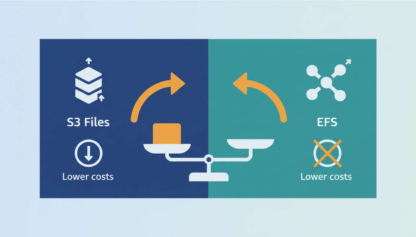 Conceptual illustration for Strategic Advantages of S3 Files Over Traditional EFS Deploy