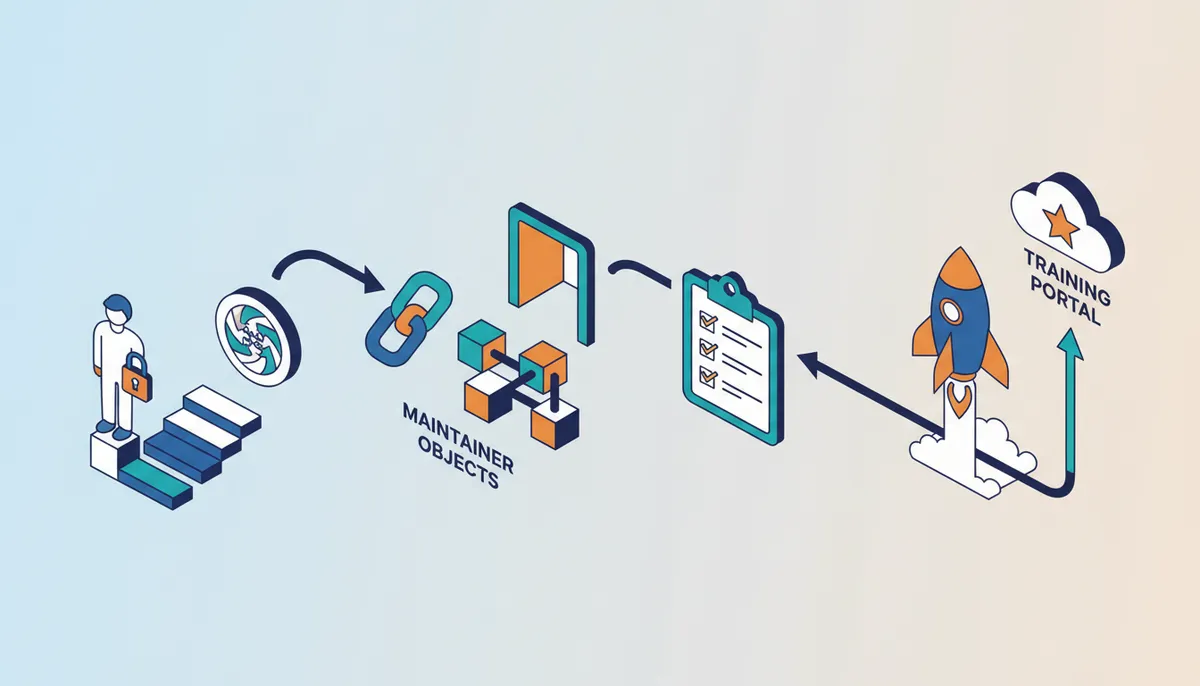 Conceptual illustration for Implementation Steps for Account Association and Certification