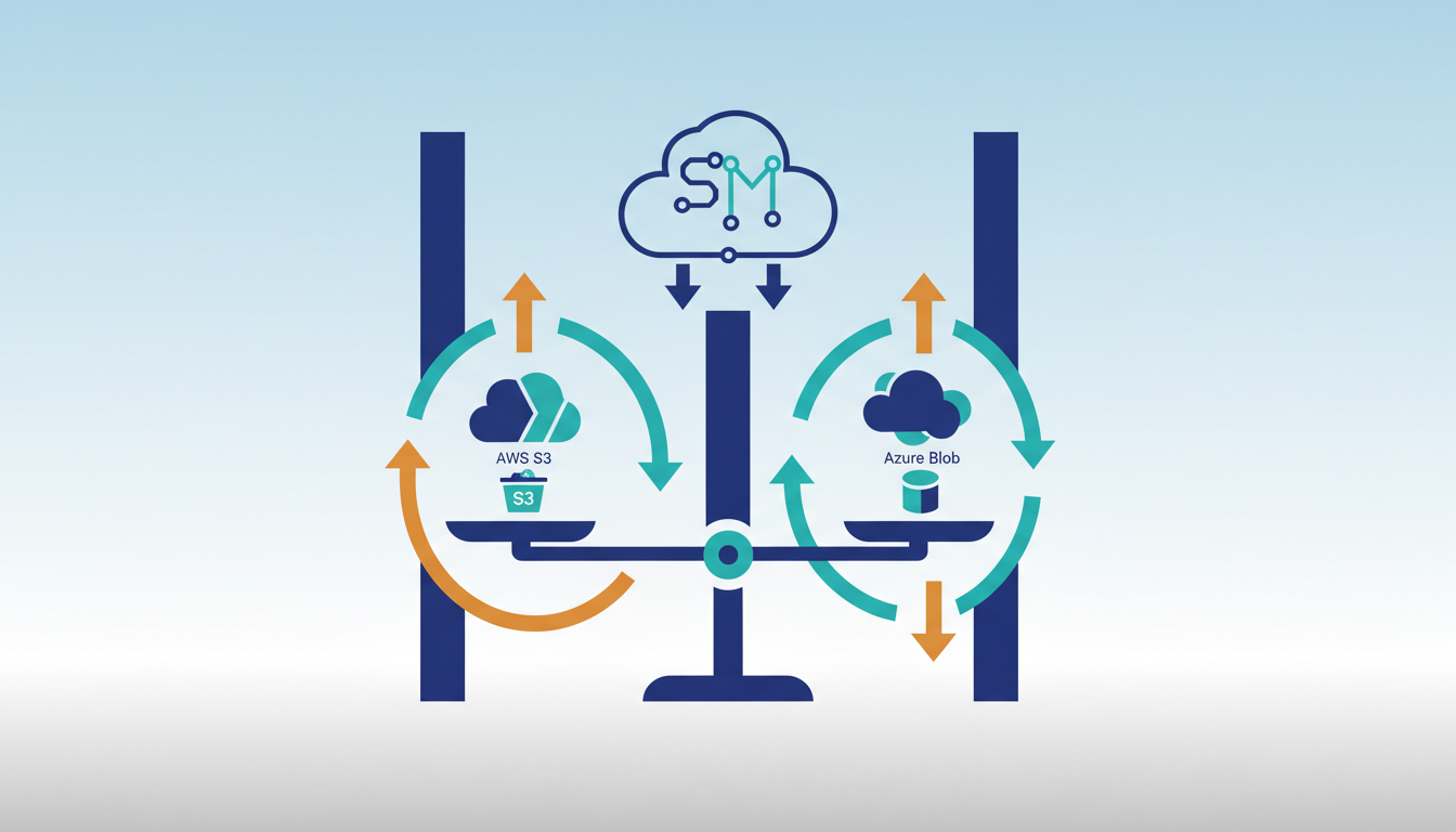 Conceptual illustration for Strategic Advantages of Abstraction Over Native Cloud SDKs