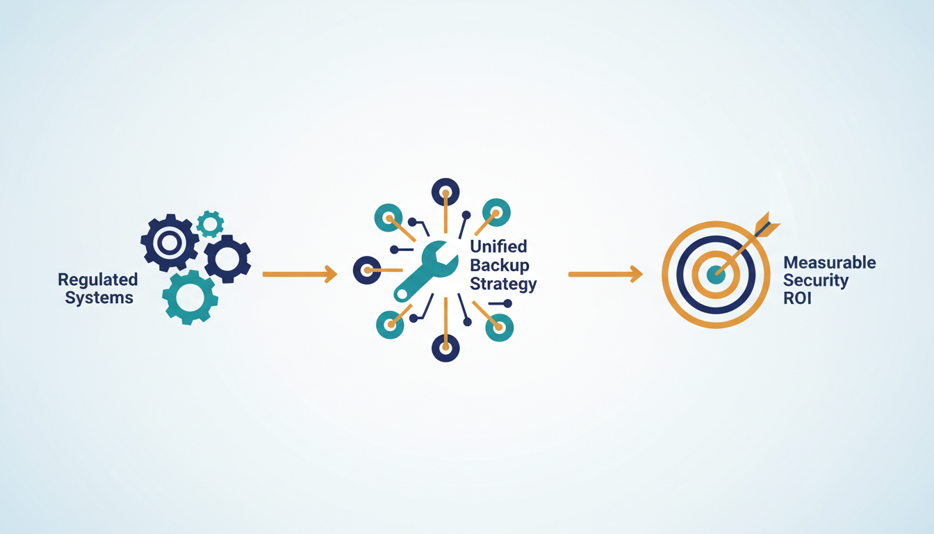 Conceptual illustration for Measurable Security ROI from Unified Backup Deployments in R