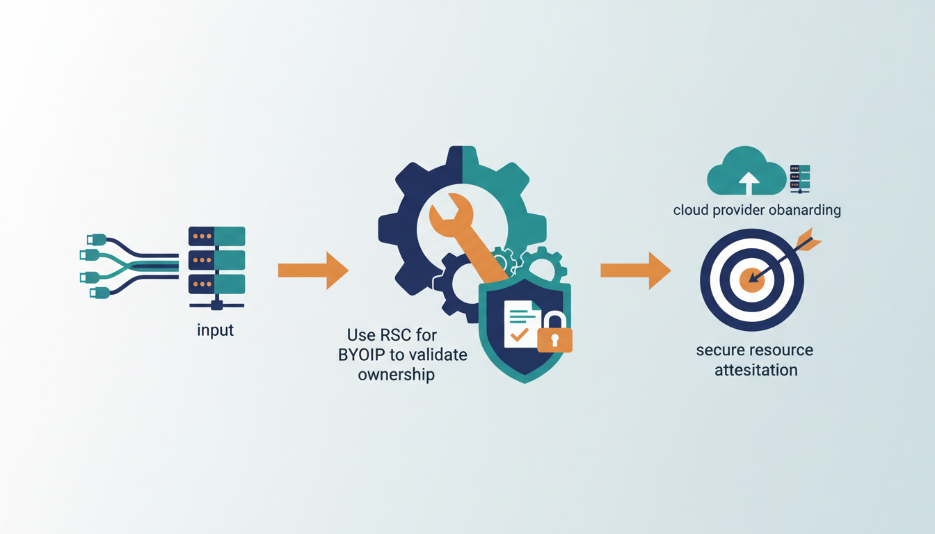 Conceptual illustration for Strategic Adoption of RSCs for BYOIP and Cloud Infrastructur