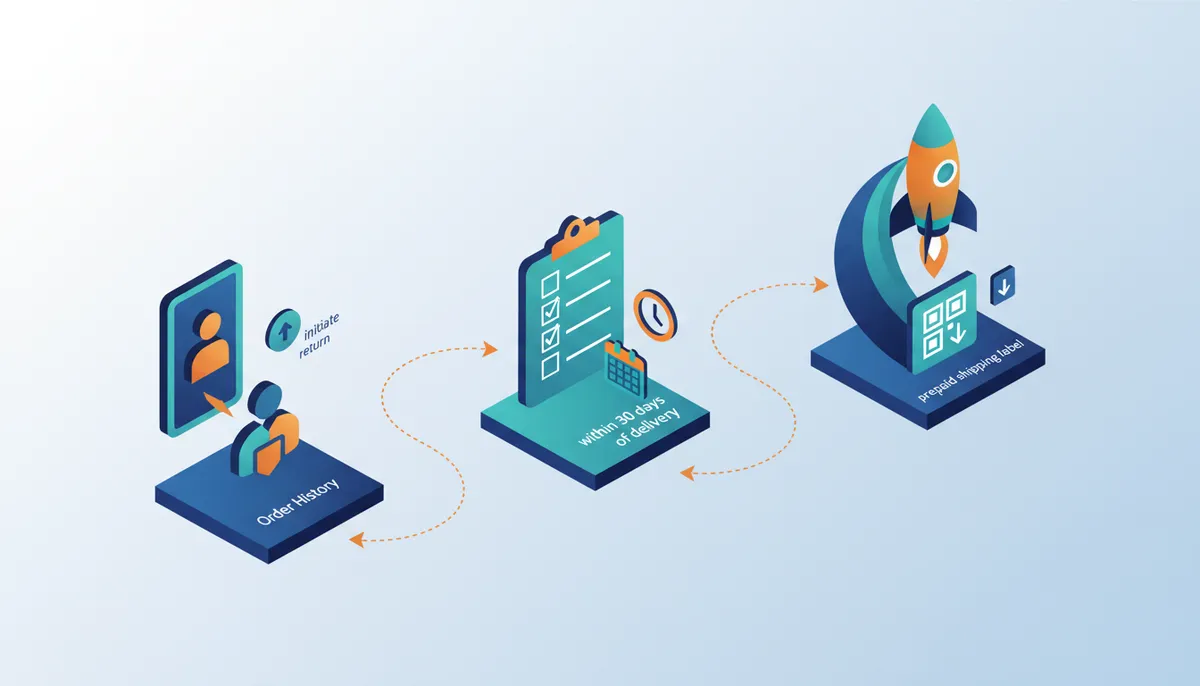 Conceptual illustration for Executing Returns and Accessing Expert Support for Complex Orders