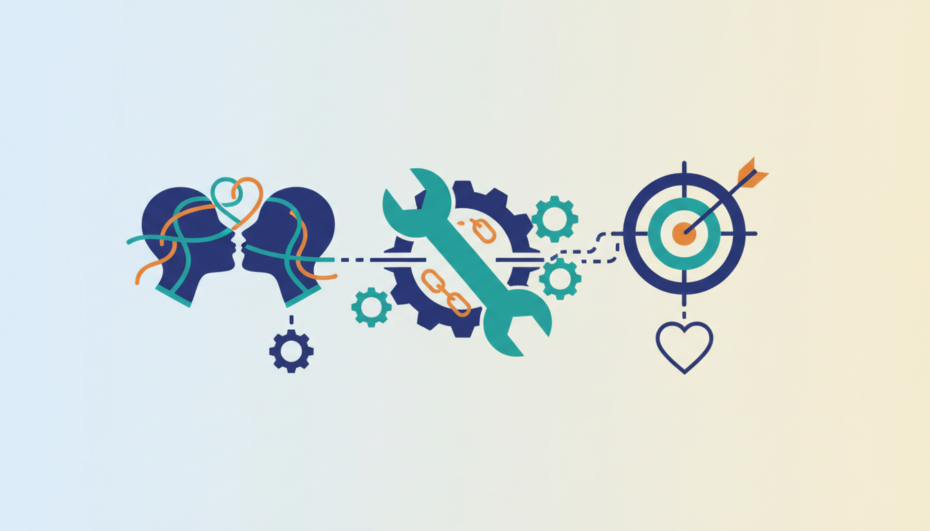 Conceptual illustration for Contextual Strategies for Building Intimacy or Managing Dist