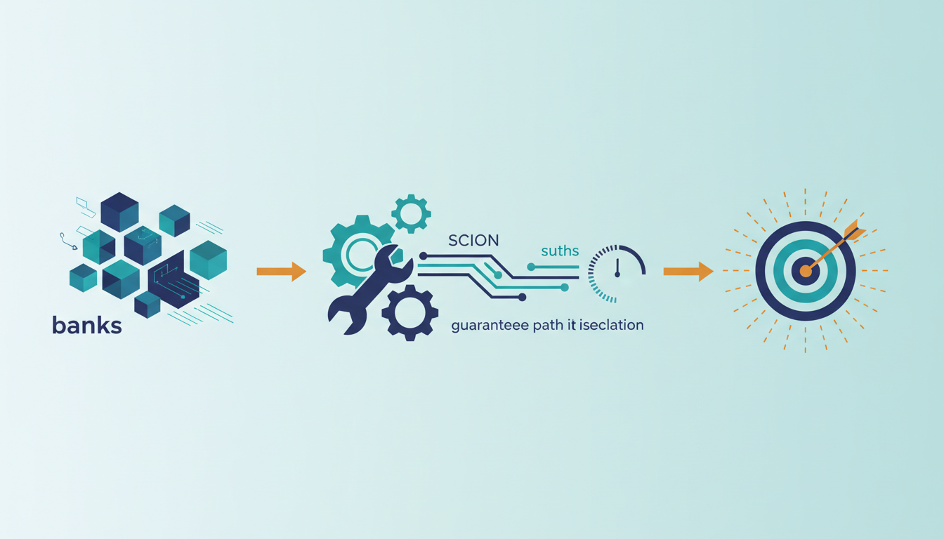 Conceptual illustration for Deploying Secure Financial Networks with SCION for Low-Laten