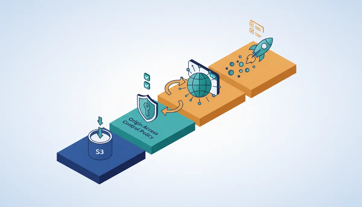 Conceptual illustration for Executing the Integration of S3 Origins with CloudFront Distributions