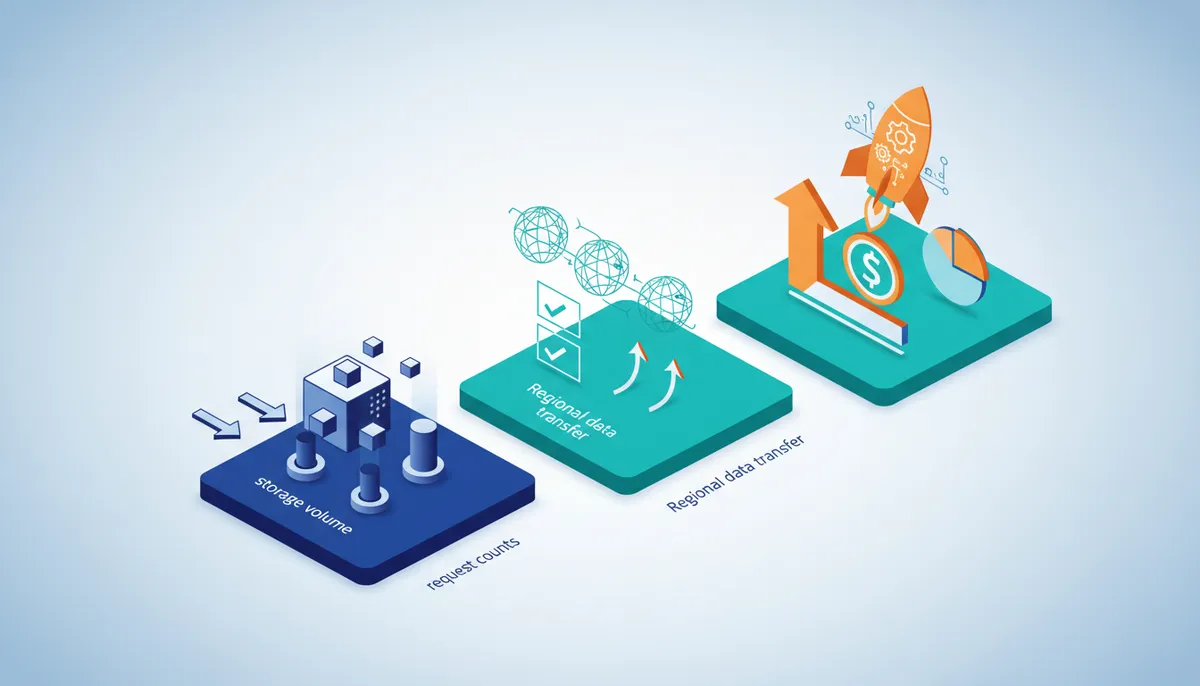 Conceptual illustration for Implementing Precise Cost Estimates with the S3 Pricing Calculator