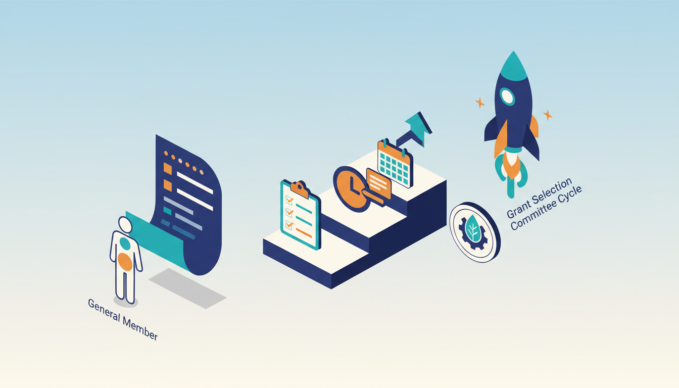 Conceptual illustration for Executing the Application Process for the Grant Selection Co