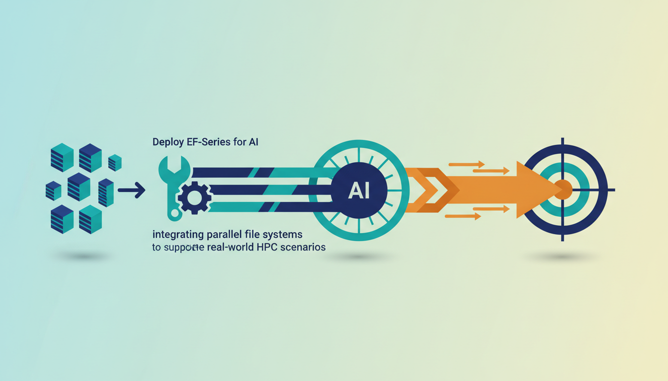 Conceptual illustration for Deploying EF-Series Systems for Scalable AI Workloads and Pa