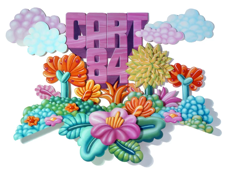 Cart 84 - Illustrazione grafica di Enzo Mombrini illustratore artista