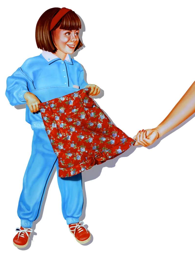 Prenatal Gonna 1 - Illustrazione grafica di Enzo Mombrini illustratore artista