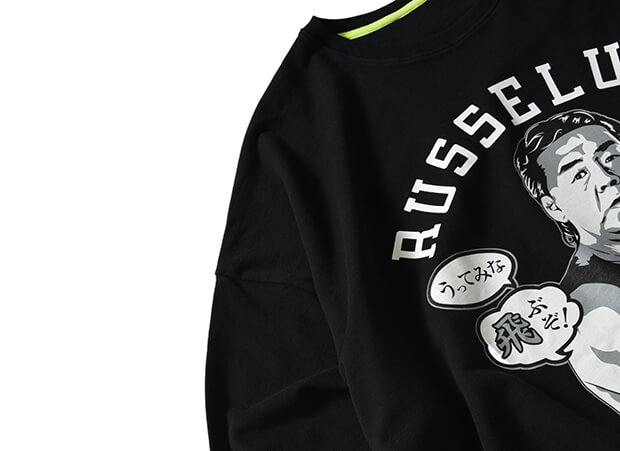 長州力 x Russeluno】CREWNECK(BLACK) | ENTITLED OPINIONS CLUB