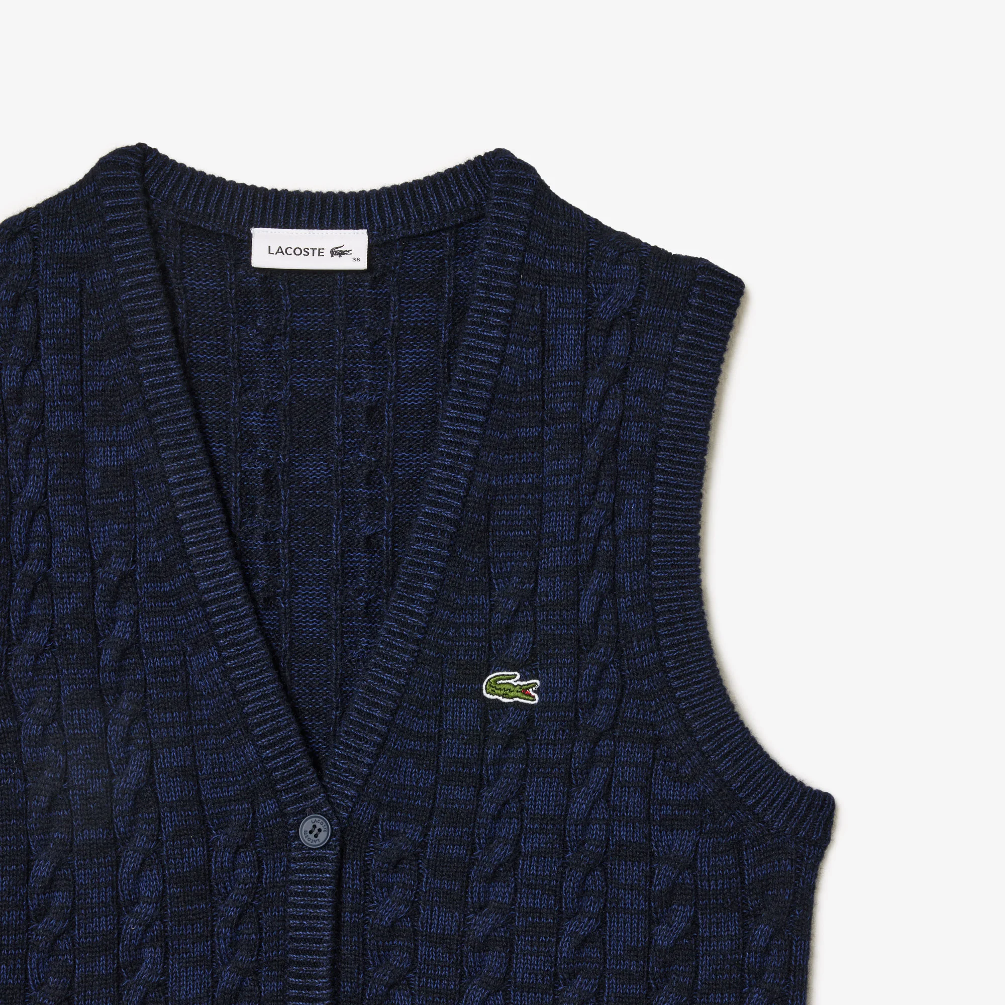 Cable-Knit Cotton Sweater Vest