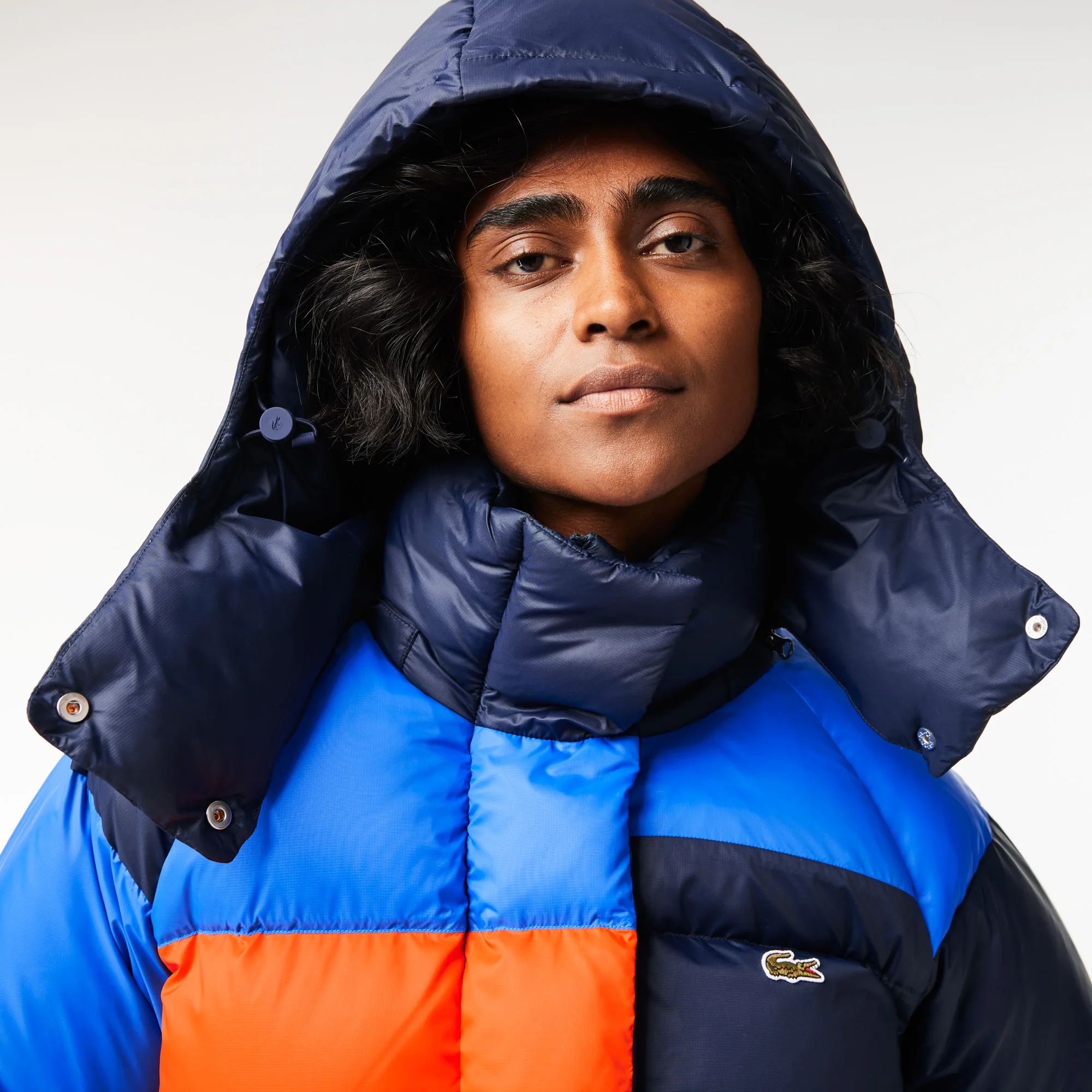 Lacoste colour block jacket deals