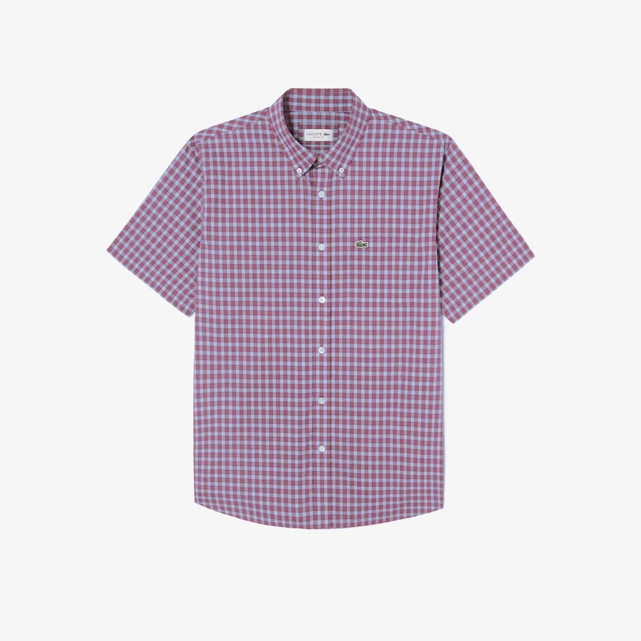 Lacoste checked shirt discount
