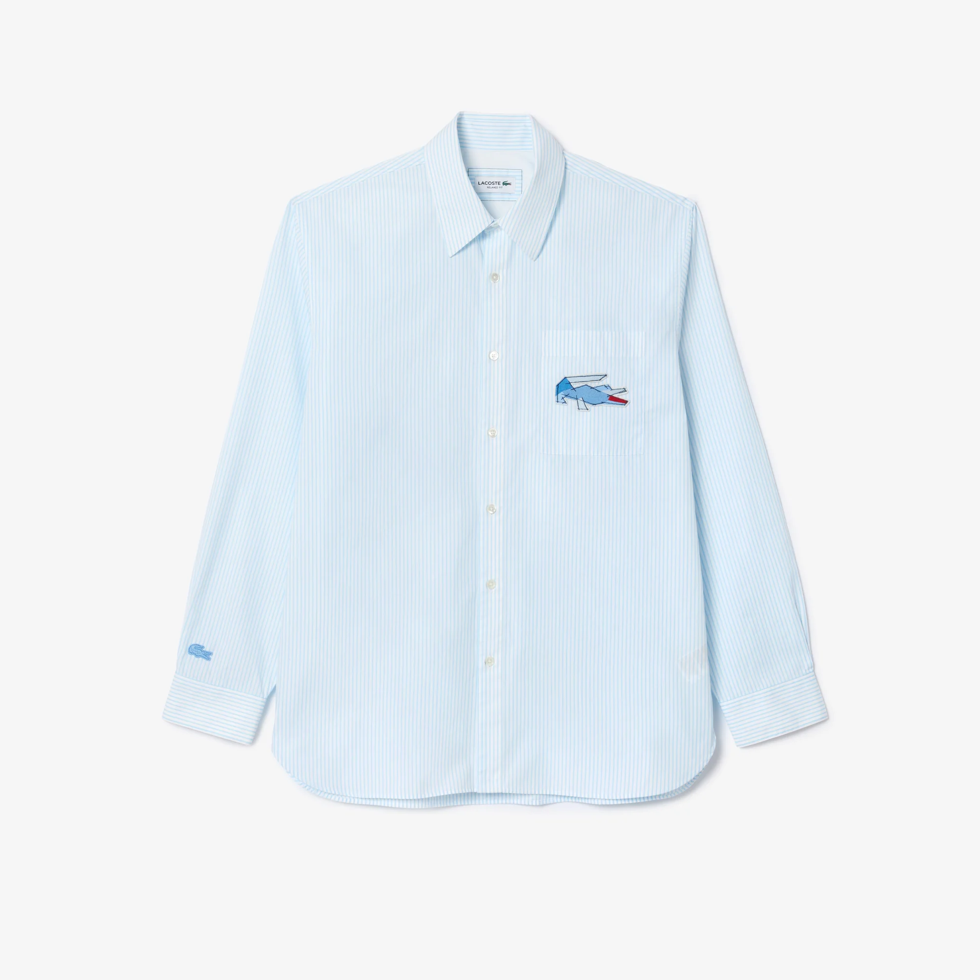 Relaxed Fit Shirt With Crocodile Badge