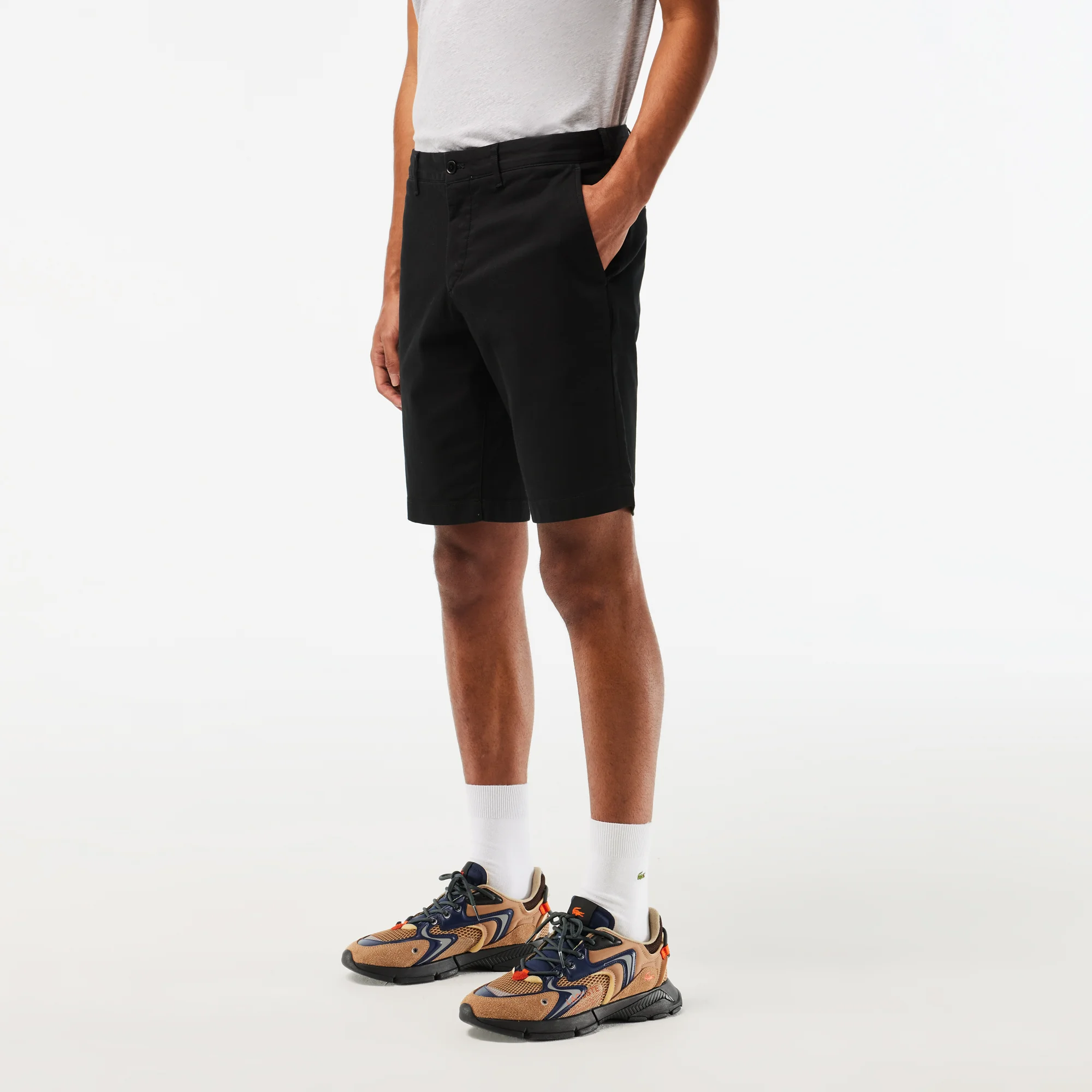 Men's Lacoste Slim Fit Organic Cotton Bermuda Shorts